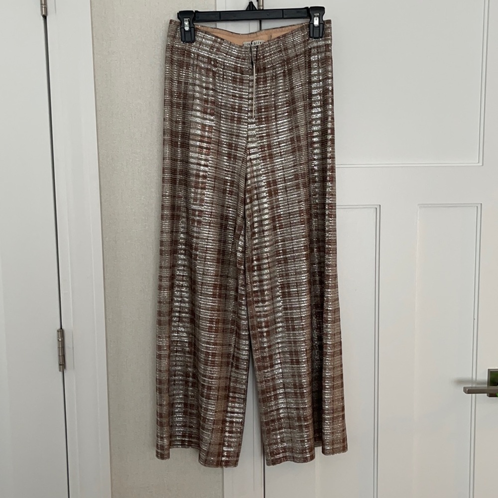 Alice + Olivia metallic pants